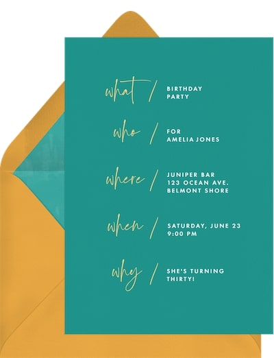 Noted Boldly Invitation