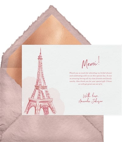 Ooh la la Thank You Note