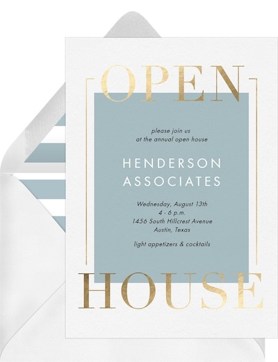 Open House Frame Invitation