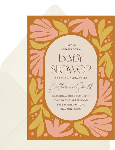 Organic Florals Invitation