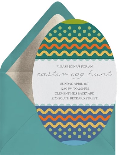 Painted Egg Invitation