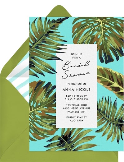 Palm Leaves Invitation