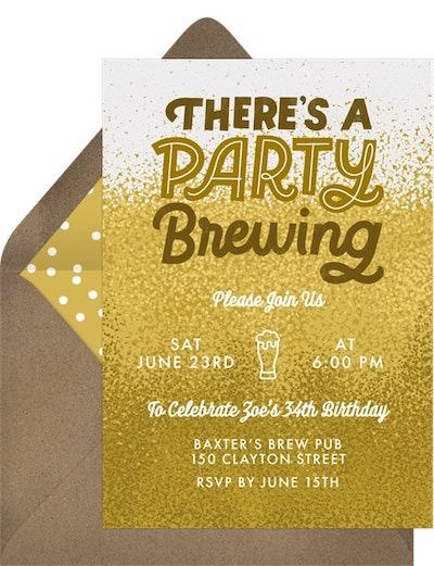 Party Brewing Invitation