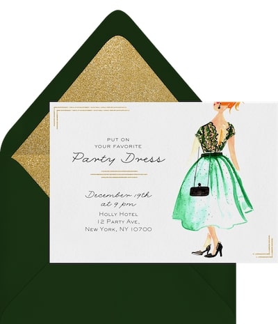 Party Dress Invitation