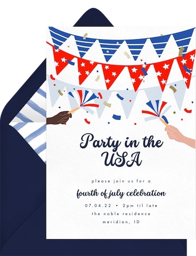 Party In The USA Invitation