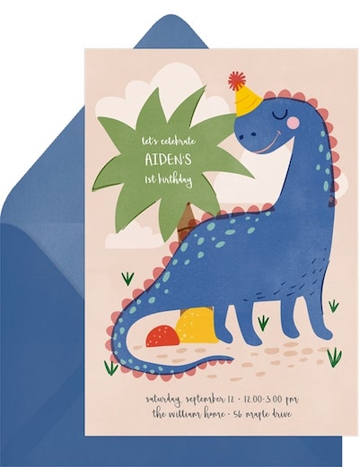 Party Ready Dino Invitation