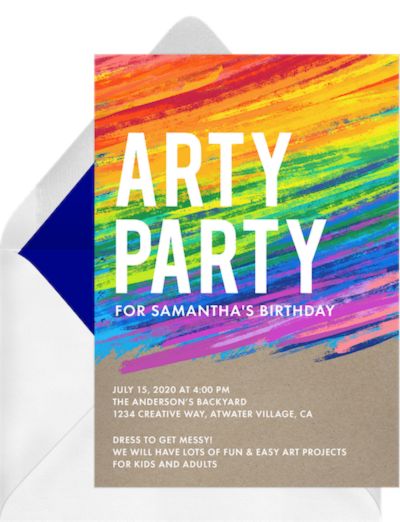 17th birthday party ideas: Pastel Party Invitation