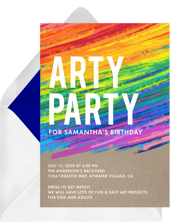 Pastel Party Invitation