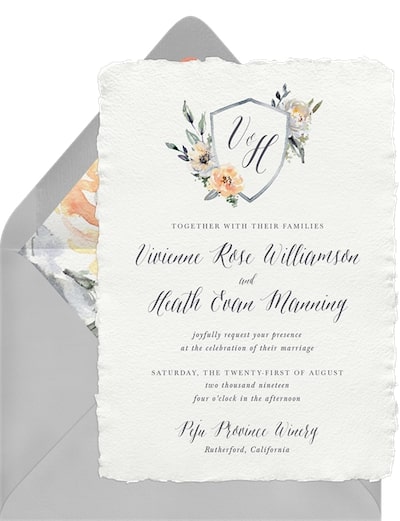 Perennial Crest Invitation