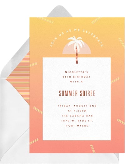 Perfect Summer Vibes Invitation