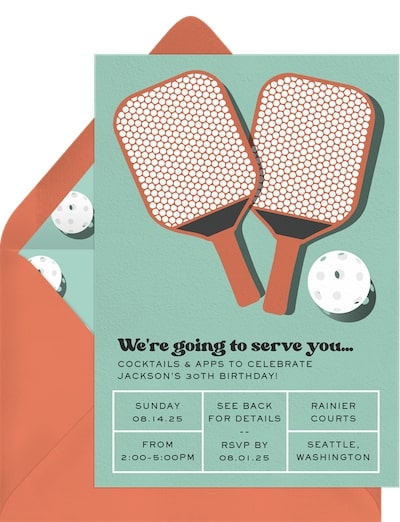 Pickleball Court Invitation