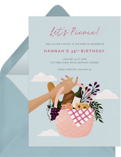 Picnic Basket Invitation