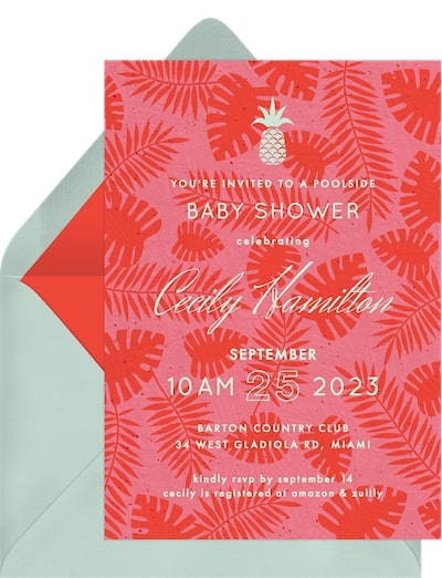 Poolside Invitation
