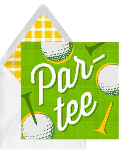 65th birthday ideas: Preppy Par-tee Invitation