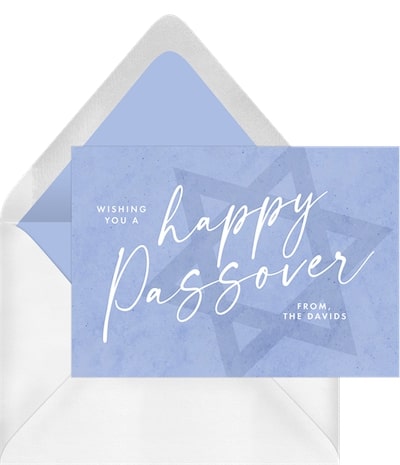 Passover greeting: Pretty Passover Card