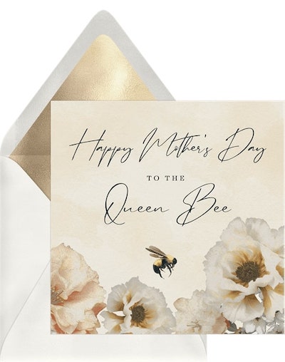 Happy Mothers Day wishes for all moms: Queen Bee Card
