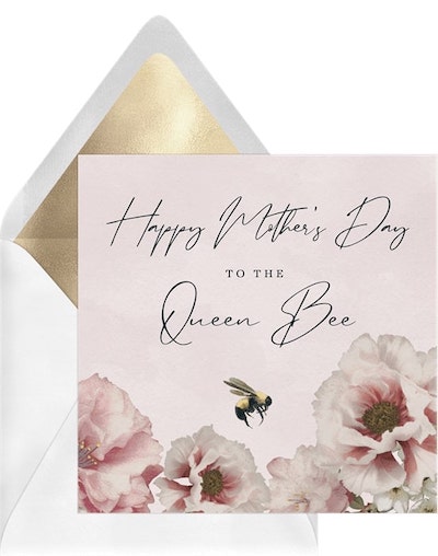Mother in law Mothers Day messages: Queen Bee Card