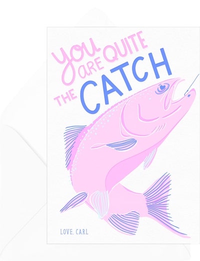 Online valentine cards: Quite the Catch Card