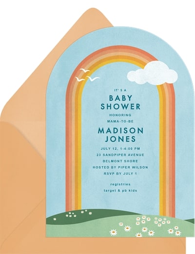 Rainbow Arch Invitation