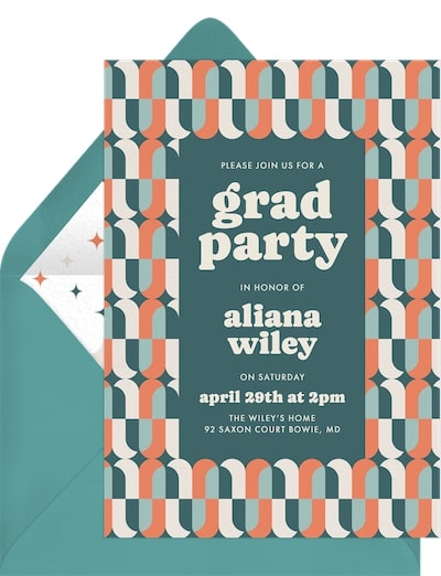 Retro Border Invitation