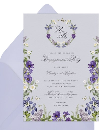 Romantic Florals Invitation