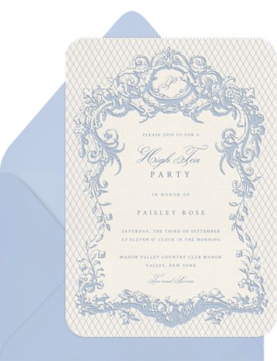 Romantic Ornament Invitation