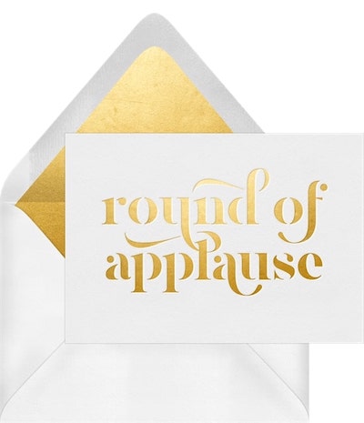 Round of Applause Card