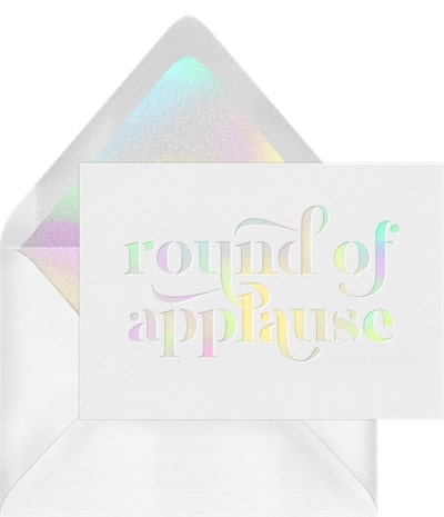 Round of Applause Card