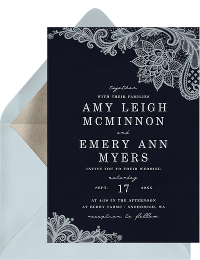 Rustic Lace Invitation