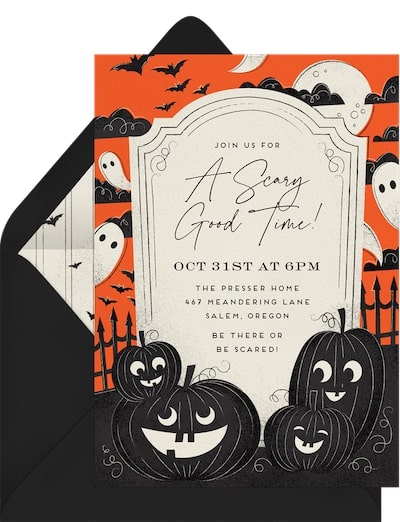 Halloween invitations: Scary Good Time Invitation