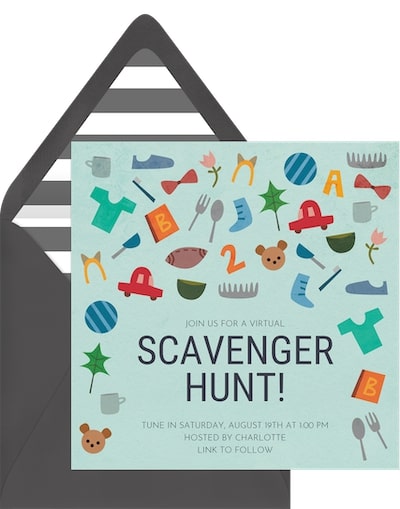 Scavenger Hunt Invitation