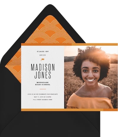 Graduation themes: School Colors Invitation