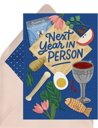 Passover cards: Seder Table Cards