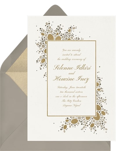 Sequins and Pearls Invitation