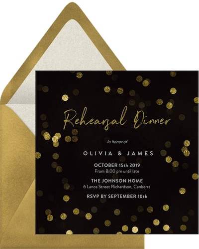 Shimmery Bokeh Invitation