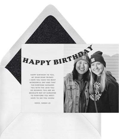 Simple Birthday Banner Card