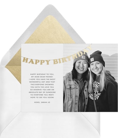 Simple Birthday Banner Card