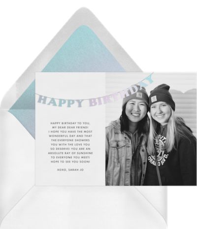 Simple Birthday Banner Card