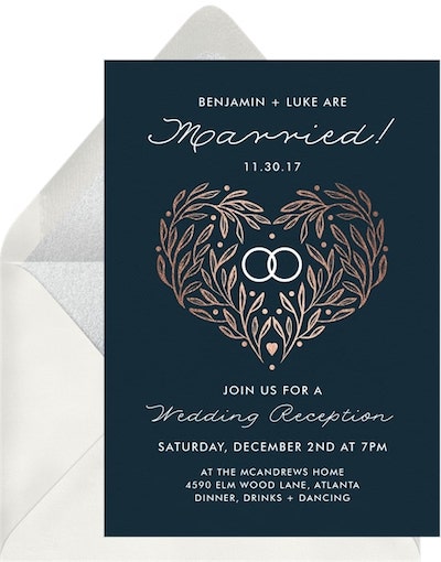 Simple Wooded Bliss Invitation