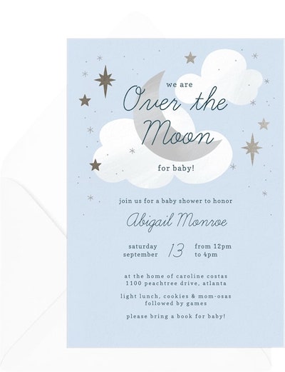 Simply Over The Moon Invitation