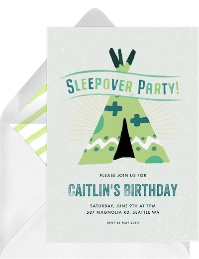 Sleepover Party Invitation