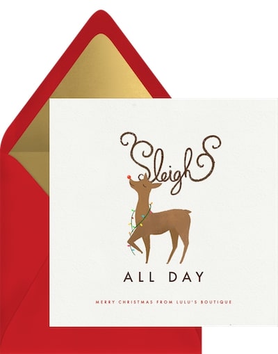 Sleigh All Day Card