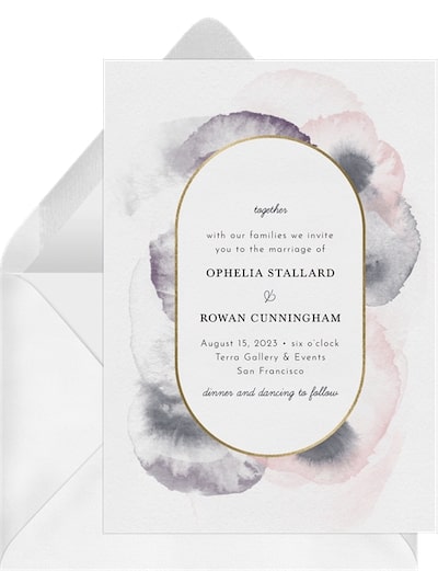 What to wear to a wedding: Soft Abstraction Invitation