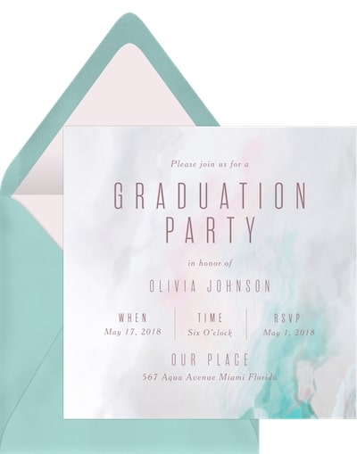 Soft Marbling Invitation