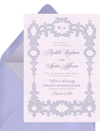 Sophisticated Frame Invitation