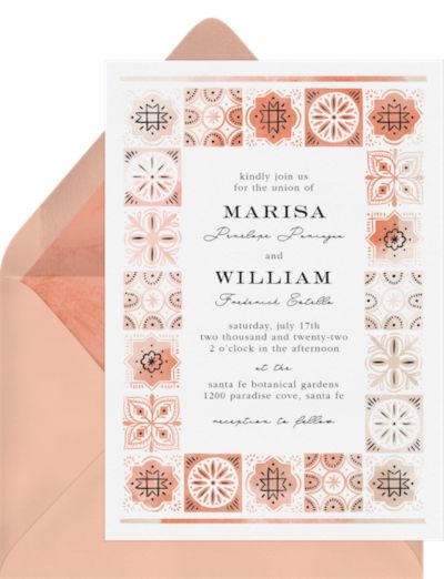 Southwest Boho Border Invitation