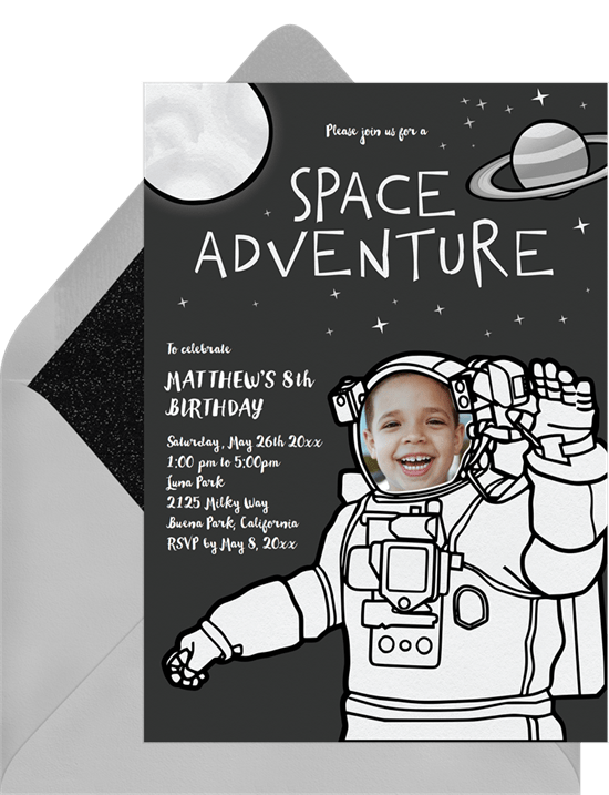 Space Adventure Invitation