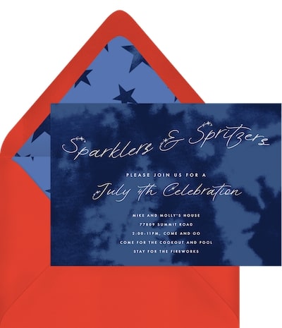 Sparklers & Spritzers Invitation