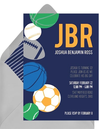 Sports Fan Invitation