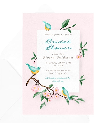 Spring Blossom Invitation